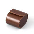 Tan Leather single watch roll